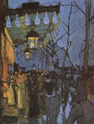 Louis Anquetin Avene de Clicky-five o-clock in the Evening USA oil painting artist